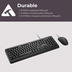 Lenovo 160 Wired Keyboard & Mouse Combo