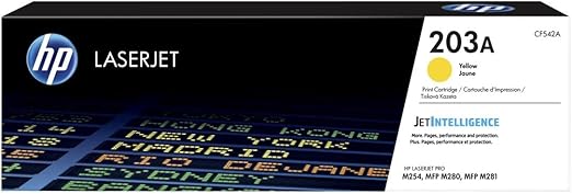 HP 203A Yellow Original LaserJet Toner Cartridge CF542A