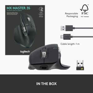 Logitech MX Master 3S Wireless and Bluetooth Rechargeable Mouse