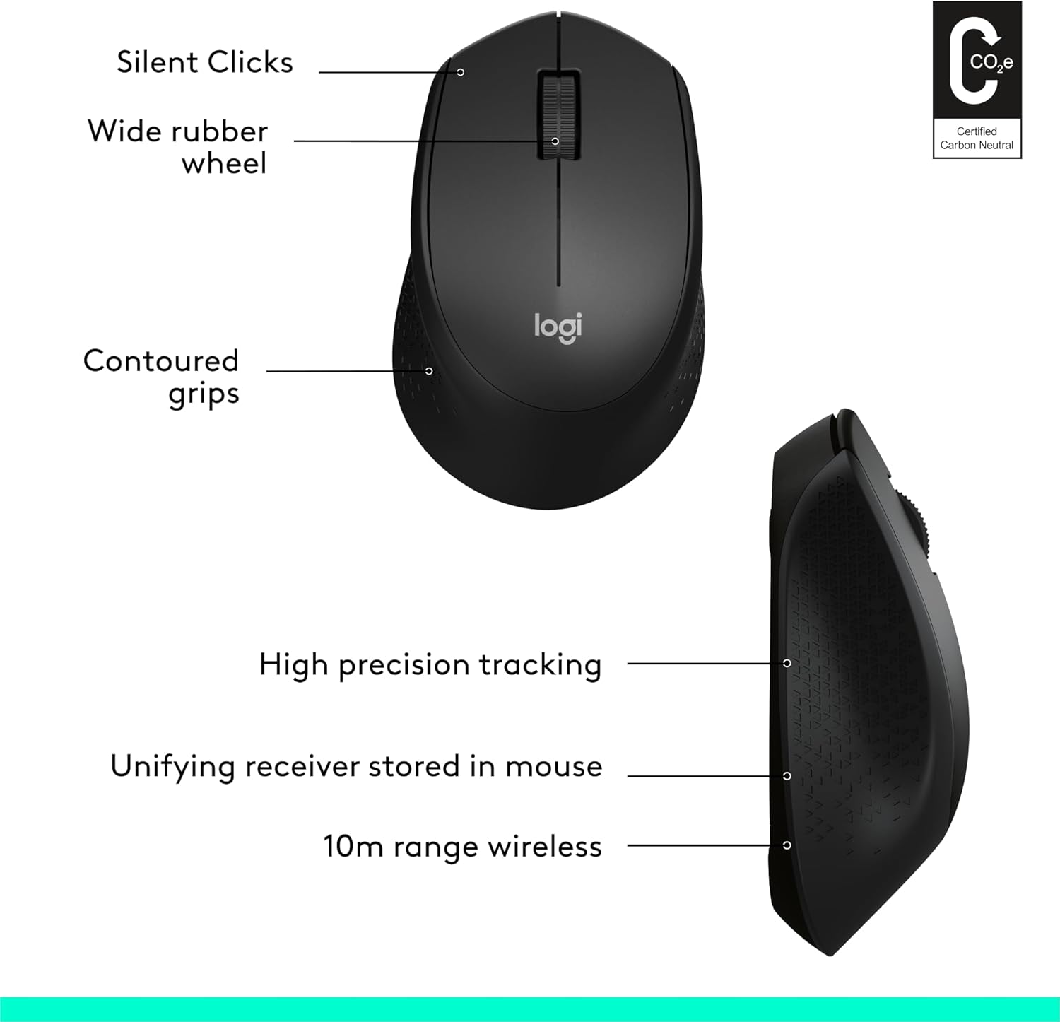 Logitech M330 Silent Plus Wireless Mouse