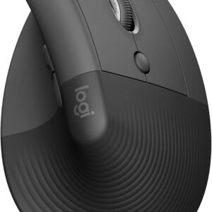 Logitech Lift Vertical Ergonomic Wireless and Bluetooth Mouse