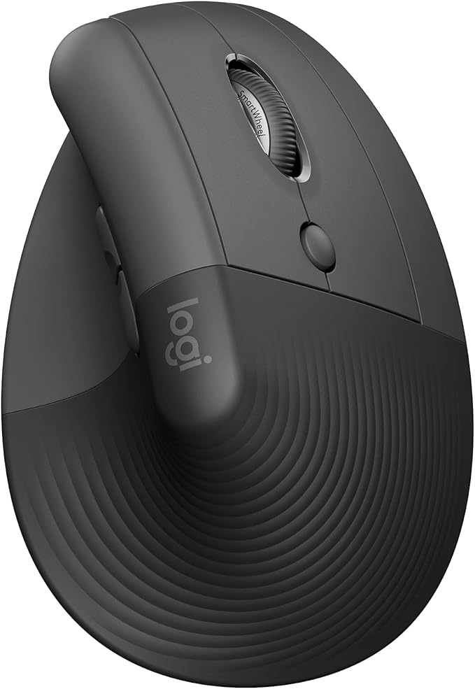 Logitech Lift Vertical Ergonomic Wireless and Bluetooth Mouse