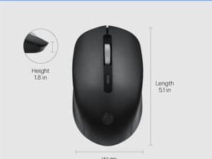 HP Wireless Silent Mouse S1000 Black 3CY46PA