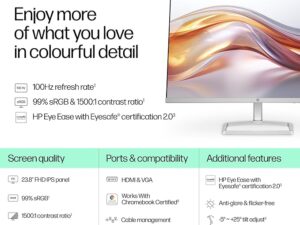 HP 524sf Series 5 23.8 Inch FHD Monitor