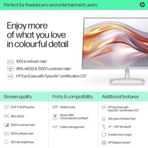 HP 524sf Series 5 23.8 Inch FHD Monitor