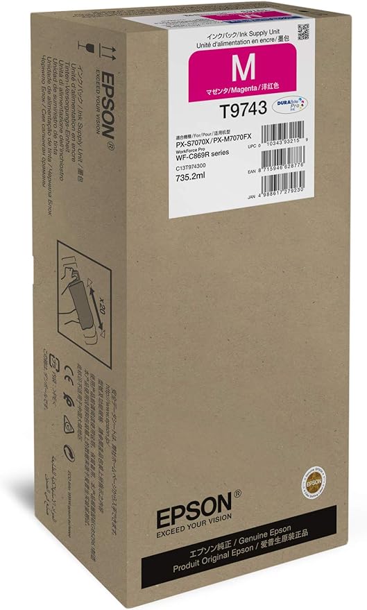 Epson T9743 Magenta XXL Ink Cartridge