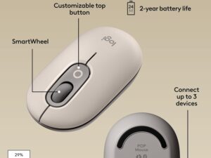 Logitech POP Wireless Mouse with Emoji Button