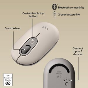 Logitech POP Wireless Mouse with Emoji Button