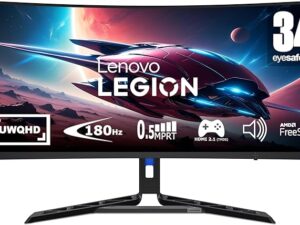 Lenovo Legion R34w-30 34 Inch WQHD Curved Gaming Monitor