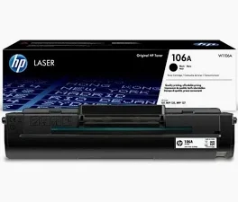 HP 106A Black Original LaserJet Toner Cartridge W1106A