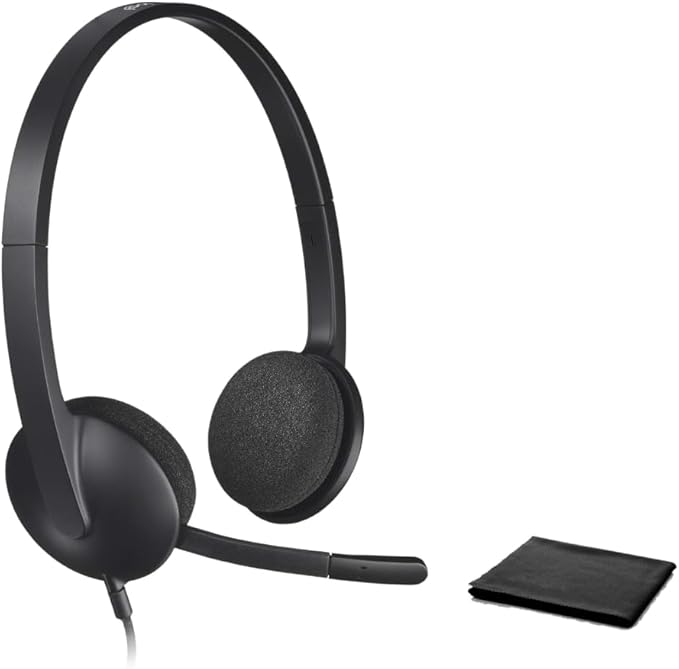 Logitech H340 USB-A Headset with Noise Cancelling Mic