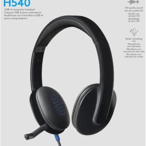 Logitech H540 USB-A Headset with Noise Cancelling Mic