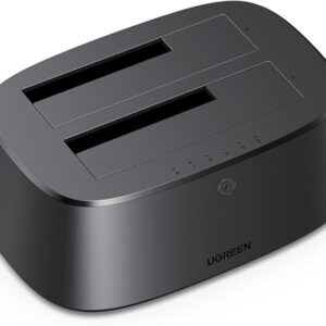 UGREEN USB 3.0 to SATA Dual‑Bay Hard Drive Duplicator Cloner CM198