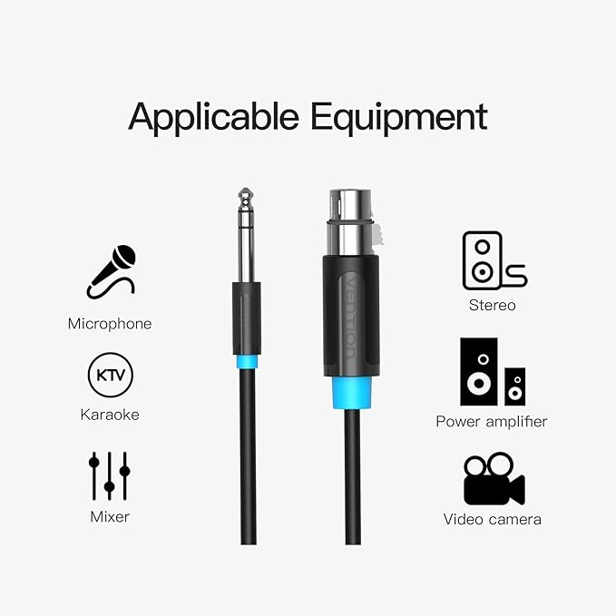 VENTION 6.5mm Male to XLR Female Audio Cable