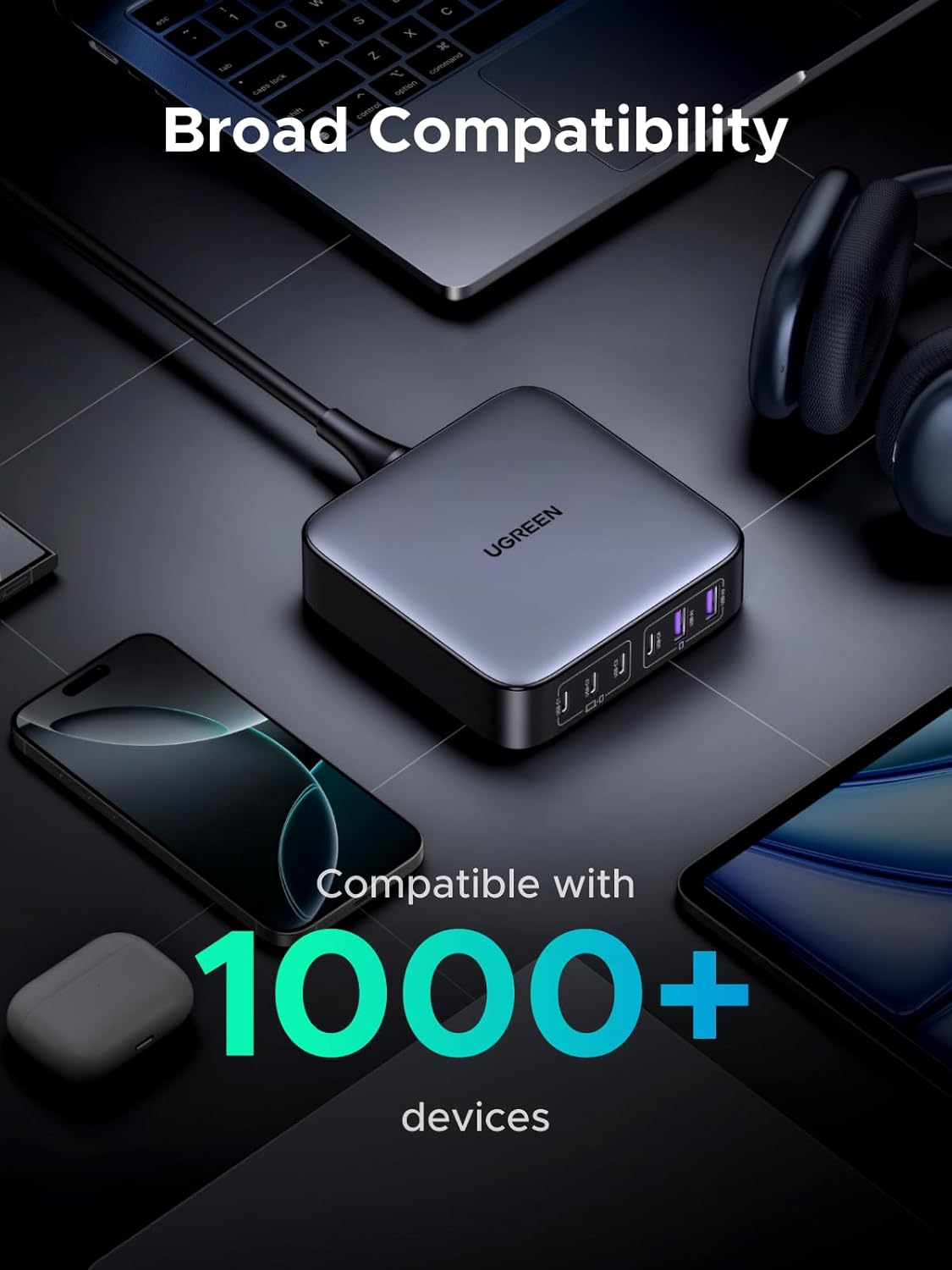 UGREEN GaN 200W Desktop Charger