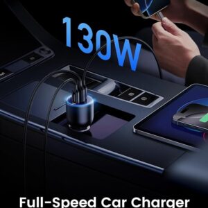 UGREEN 130W 3-Port Fast Car Charger EC705