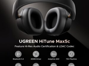 UGREEN HiTune Max5c Hybrid Active Noise‑Cancelling Headphones
