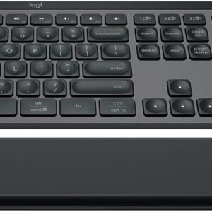 Logitech MX Keys S Wireless and Bluetooth Keyboard + Palmrest and Mouse Rechargeable Combo