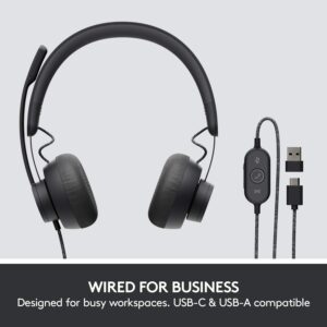 Logitech Zone Wired Headset with Noise-Cancelling Mic (UC Version)