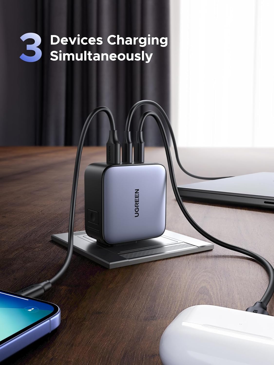 UGREEN 65W 3-Port GaN Fast Charger
