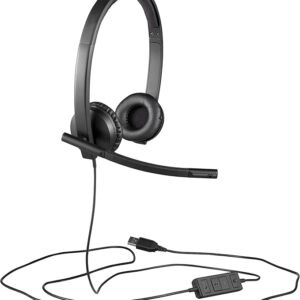 Logitech H570e Stereo USB-A Headset with Noise Cancelling Mic