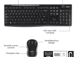 Logitech MK270 Wireless Keyboard and Mouse Combo