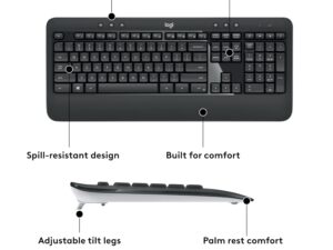 Logitech MK540 Advanced Wireless Keyboard and Mouse Combo