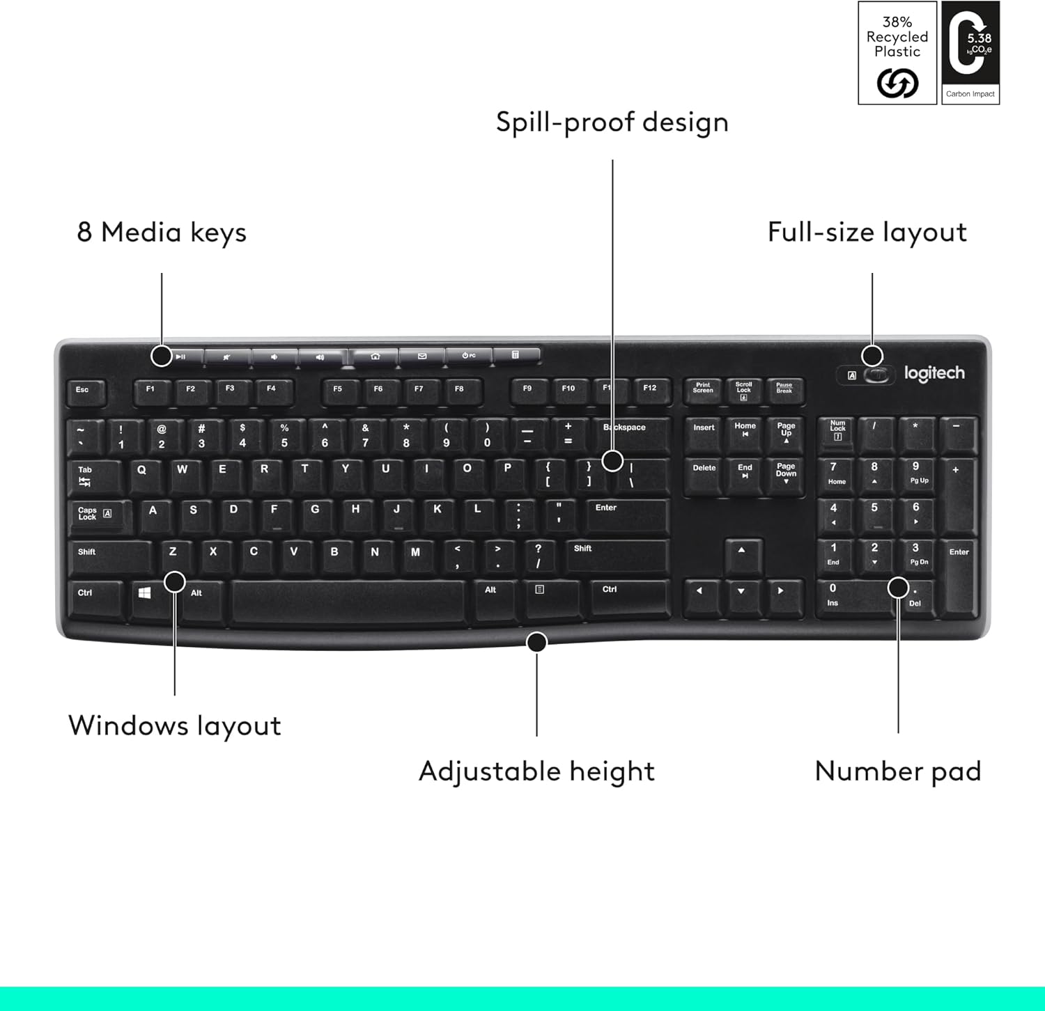 Logitech K270 Wireless Keyboard