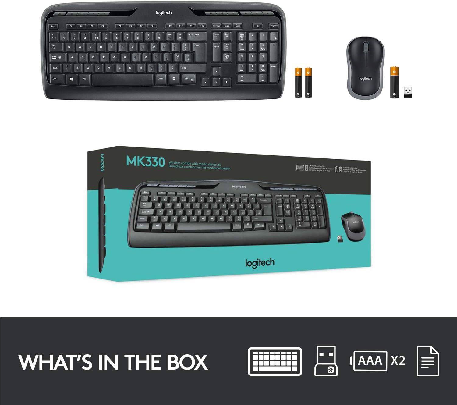 Logitech MK330 Wireless Keyboard and Mouse Combo