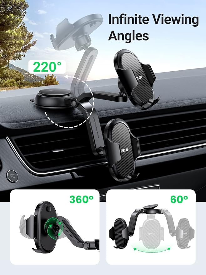 UGREEN Waterfall-Shaped Suction Cup Phone Mount LP405