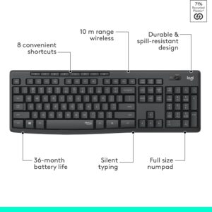 Logitech MK295 Wireless Keyboard and Mouse Combo