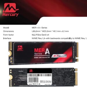 Mercury 256GB MERA M.2 NVMe SSD