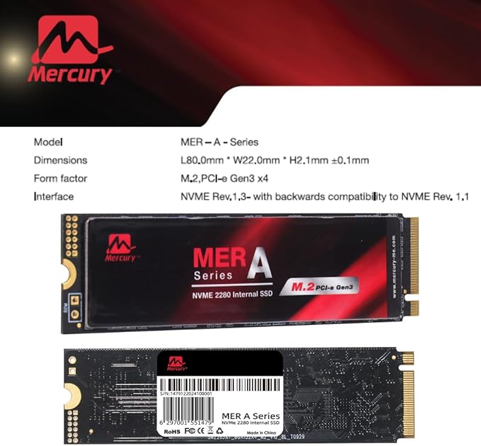 Mercury 256GB MERA M.2 NVMe SSD