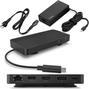 Lenovo USB-C Dual Display Travel Dock with 100W Adapter UK