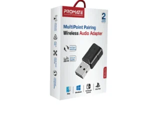 Promate MultiPoint Pairing Bluetooth v5.0 Audio Adapter