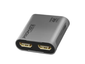 Promate 4K@60Hz HDMI Splitter with Dual HDMI Output