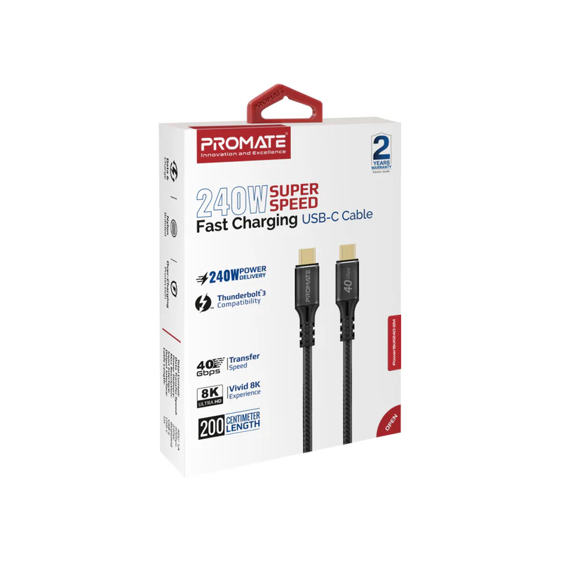 Promate 240W USB-C Cable