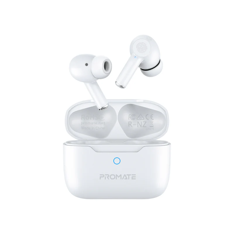 Promate High Definition Bluetooth v5.3 TWS Earphones with IntelliTouch