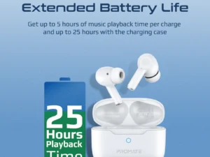 Promate High Definition Bluetooth v5.3 TWS Earphones with IntelliTouch