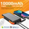 Promate 10000mAh Waterproof Solar Power Bank