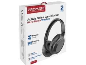 Promate ANC High-Fidelity Stereo Wireless Headphones