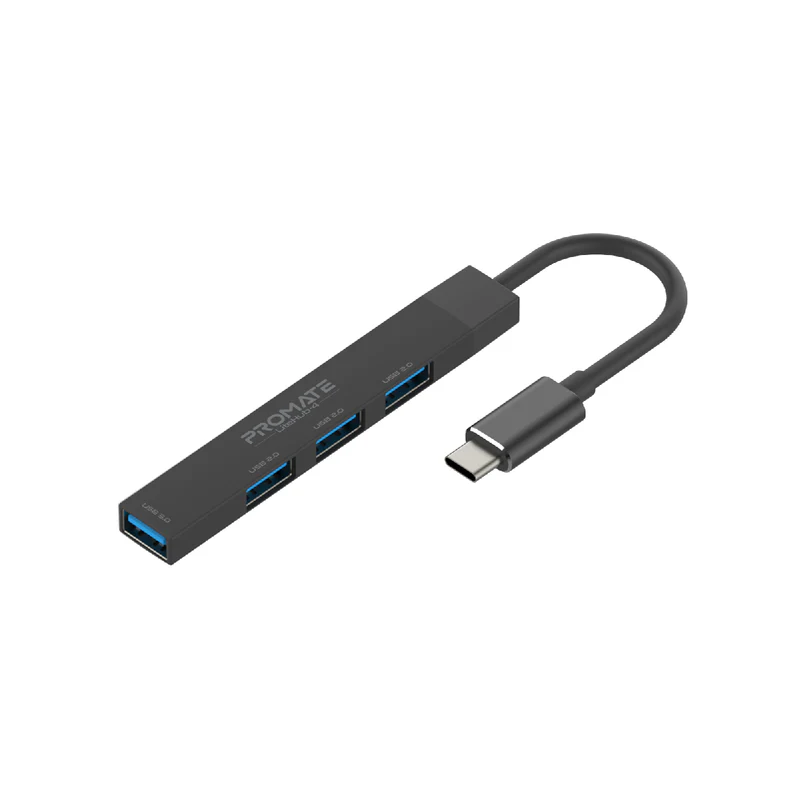 Promate USB-C Hub with 4 USB Ports