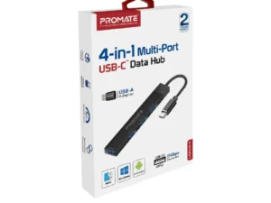 Promate USB-C Hub with 4 USB Ports