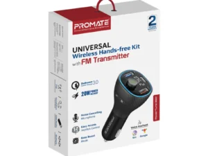 Promate Universal Wireless Hands-free Kit with FM Transmitter