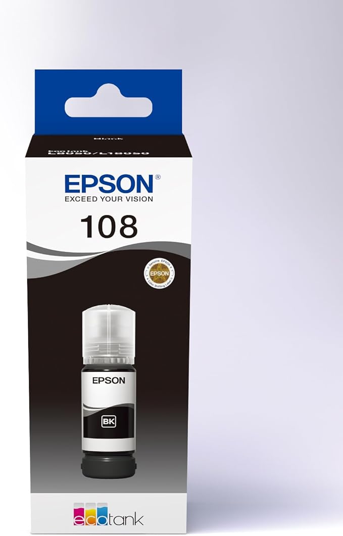 Epson 108 EcoTank Black Ink Bottle 70ml