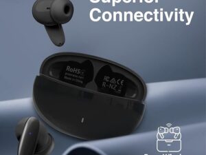 Promate Compact Bluetooth v5.1 TWS IPX5 Earphones Black