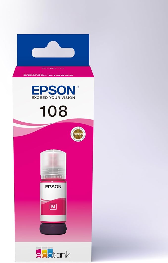 Epson 108 EcoTank Magenta Ink Bottle 70ml