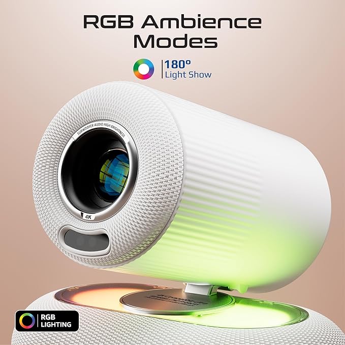 Promate Multi-Function Wireless 4K UHD Projector