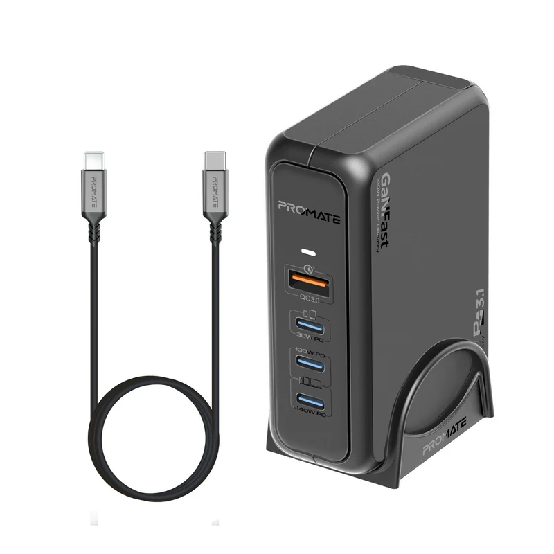 Promate 140W Super-Speed GaNFast Charging Station