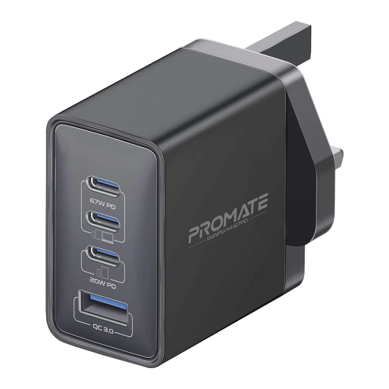 Promate 67W PD GaNfast Charger